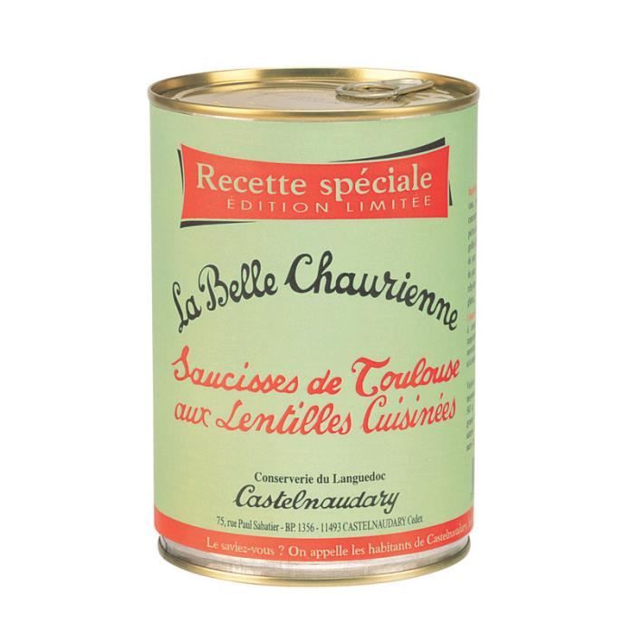  La Belle Chaurienne Saucisse Toulouse Lentille Boc 750g